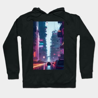 Abstract Cyberpunk City Hoodie